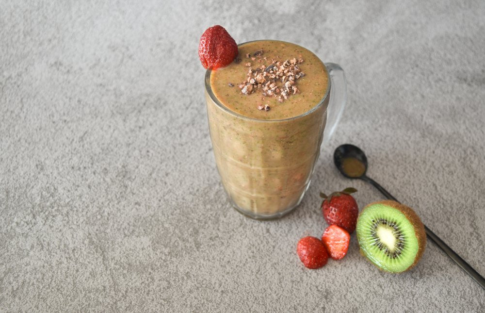 Chocolade Strawberry Kiwi Proteïne Smoothie