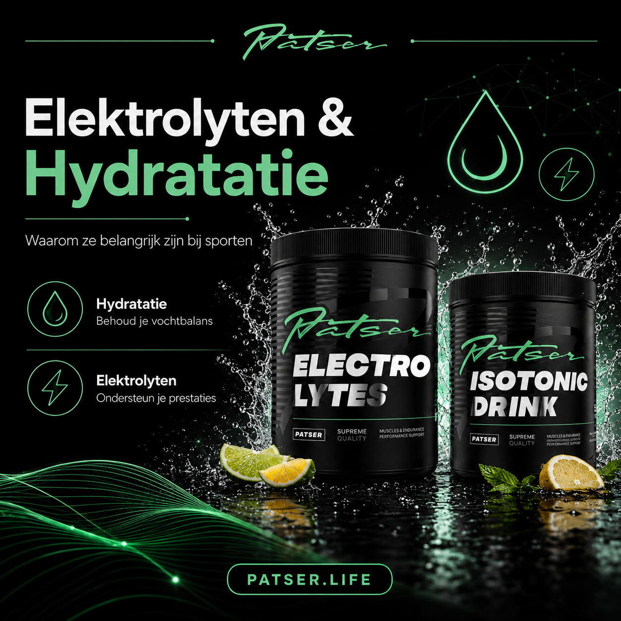 Elektrolyten en hydratatie: waarom ze belangrijk zijn bij sporten | Patser.life